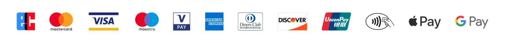 Kartenzahlung akzeptiert! Kartenzahlung akzeptiert!